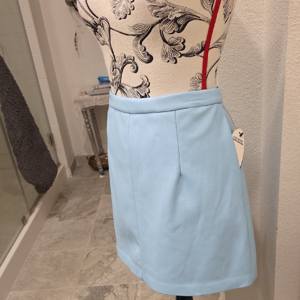 Sky Blue Mini Skirt